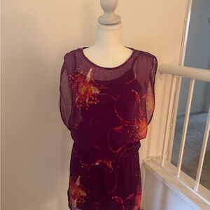 Express Purple and Orange Dress size XS/S